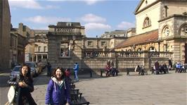 The Roman Baths, Bath, where John and Will have just finished their visit